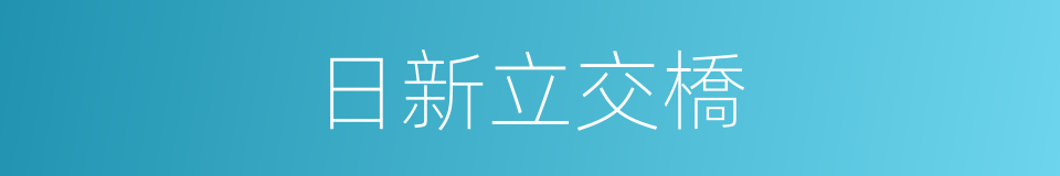 日新立交橋的同義詞