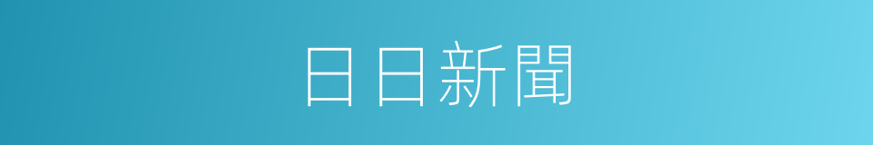 日日新聞的同義詞