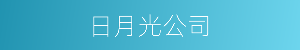 日月光公司的同义词