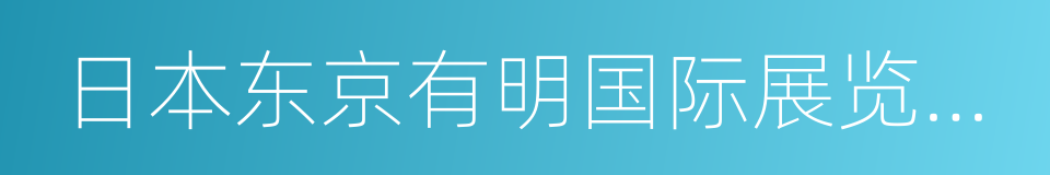 日本东京有明国际展览中心的同义词