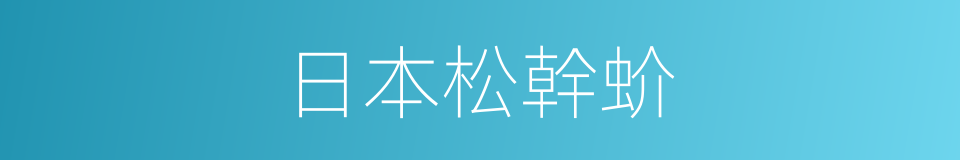 日本松幹蚧的同義詞