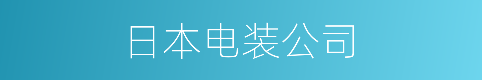 日本电装公司的同义词