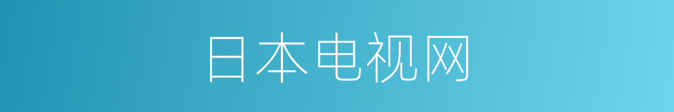 日本电视网的同义词