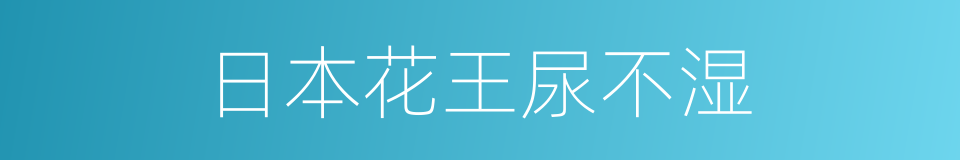 日本花王尿不湿的同义词