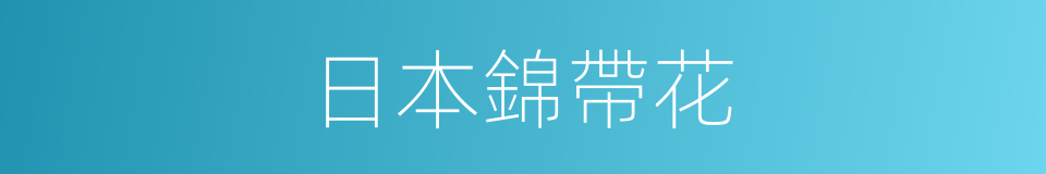 日本錦帶花的同義詞