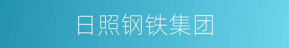日照钢铁集团的同义词