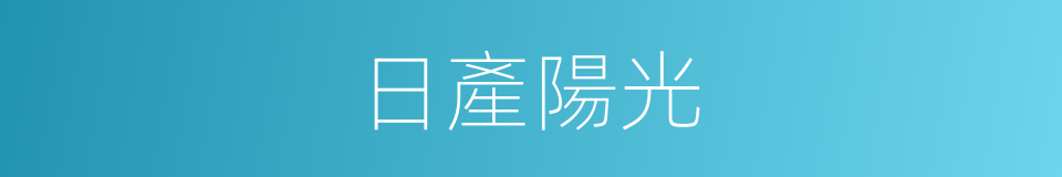 日產陽光的同義詞