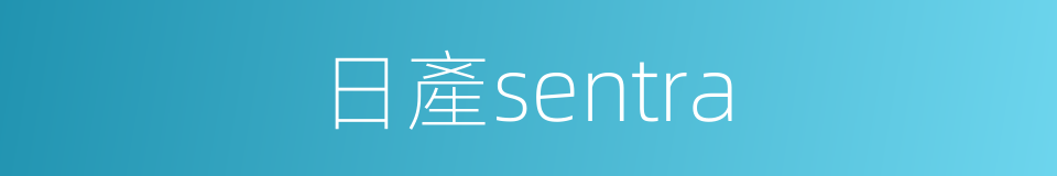 日產sentra的同義詞