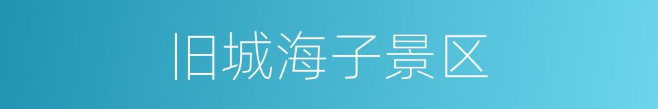 旧城海子景区的同义词