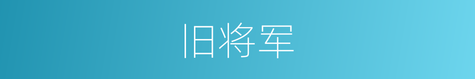 旧将军的同义词