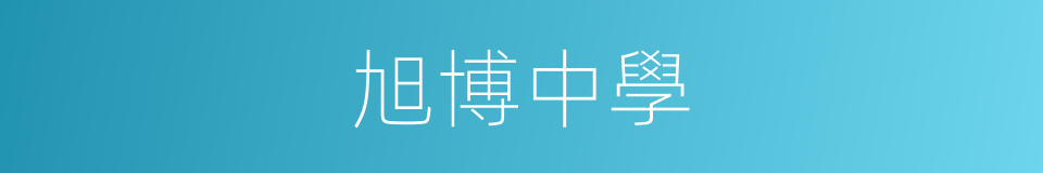 旭博中學的同義詞