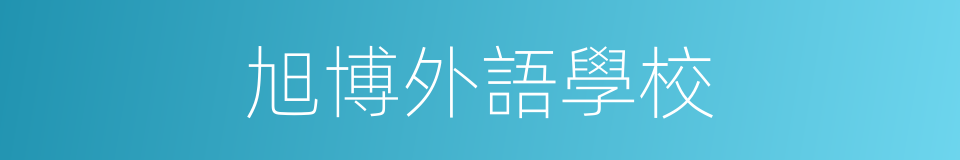 旭博外語學校的同義詞