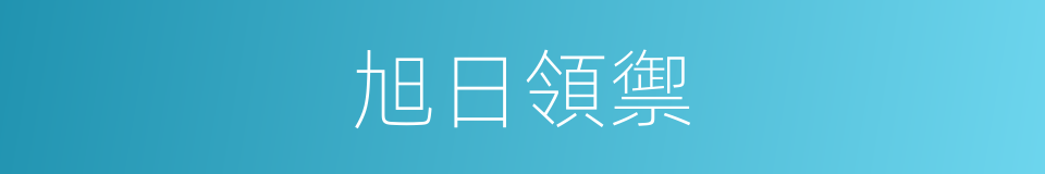 旭日領禦的同義詞