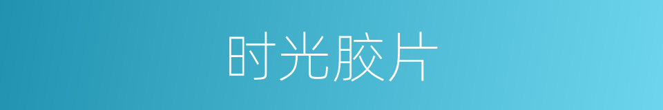 时光胶片的同义词