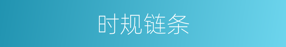 时规链条的同义词