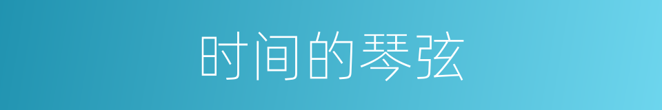 时间的琴弦的同义词