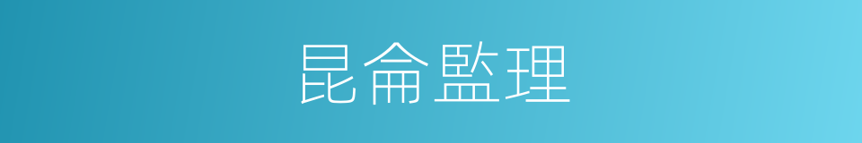 昆侖監理的同義詞