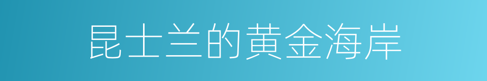 昆士兰的黄金海岸的同义词
