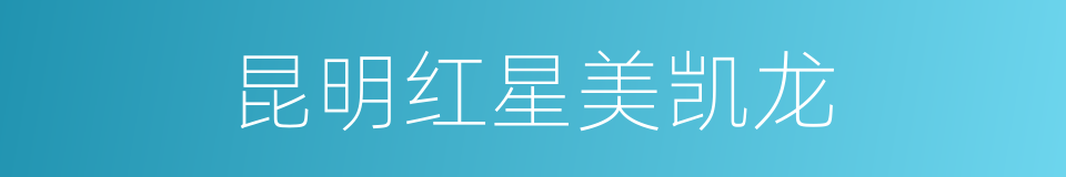 昆明红星美凯龙的同义词