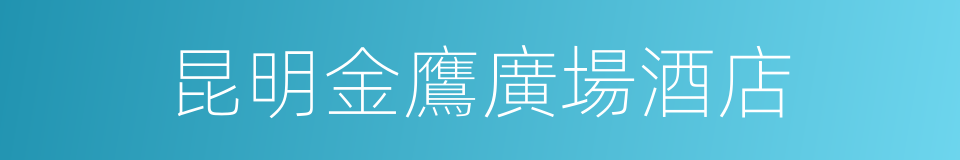 昆明金鷹廣場酒店的同義詞