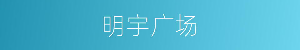 明宇广场的同义词