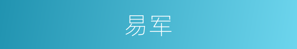易军的同义词