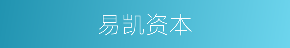 易凯资本的同义词