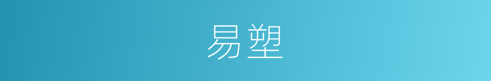 易塑的同义词
