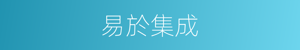 易於集成的同義詞