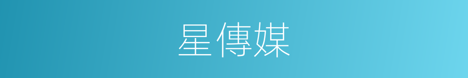 星傳媒的同義詞