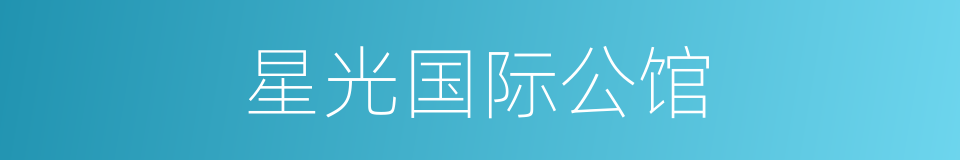 星光国际公馆的同义词