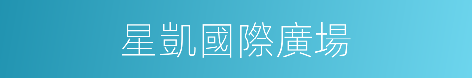 星凱國際廣場的同義詞