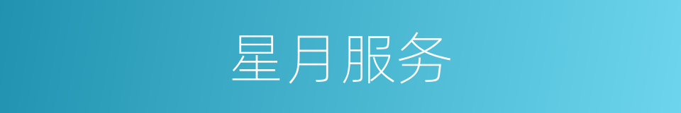星月服务的同义词