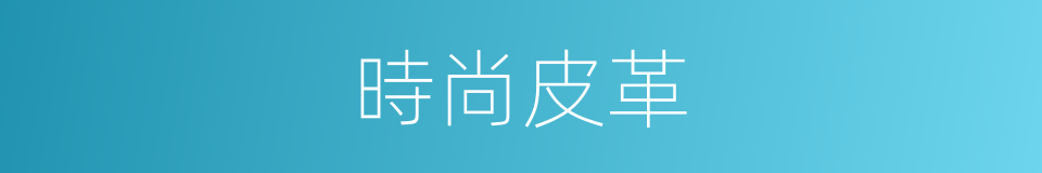 時尚皮革的同義詞