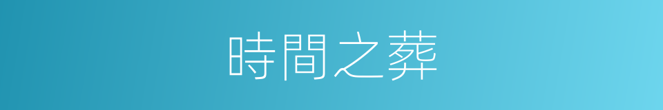 時間之葬的同義詞