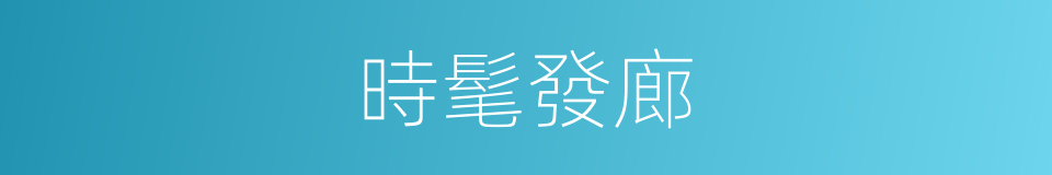 時髦發廊的同義詞
