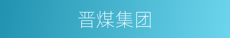 晋煤集团的同义词
