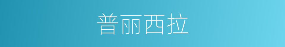 普丽西拉的同义词