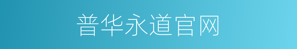 普华永道官网的同义词