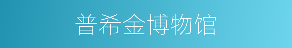 普希金博物馆的同义词