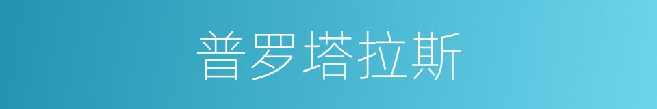 普罗塔拉斯的同义词
