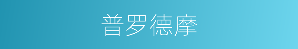 普罗德摩的同义词