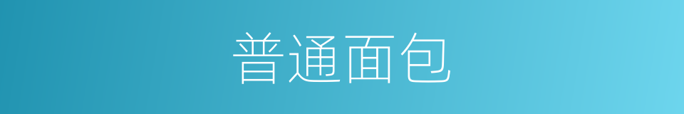 普通面包的同义词
