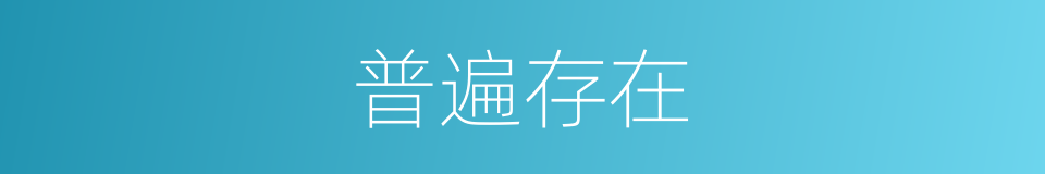 普遍存在的同义词