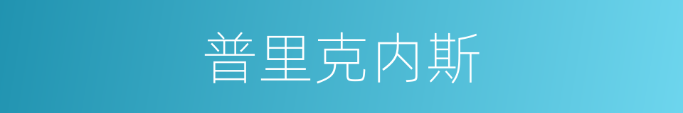 普里克内斯的同义词