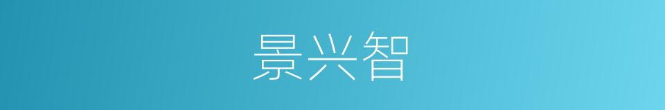 景兴智的同义词