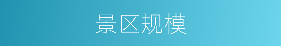 景区规模的同义词