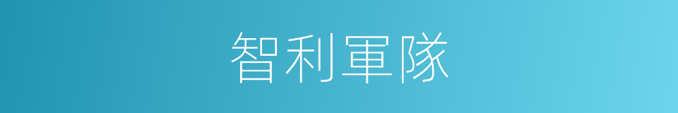 智利軍隊的同義詞