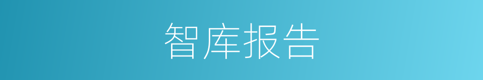 智库报告的同义词