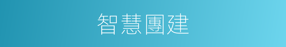智慧團建的同義詞